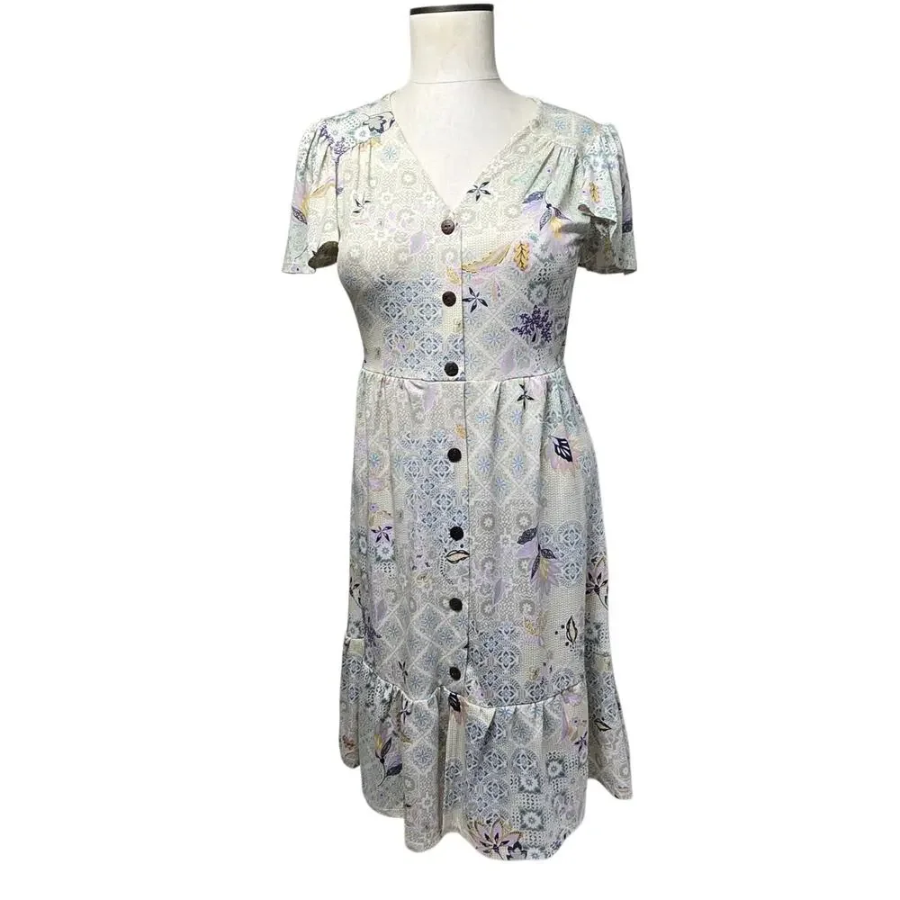 Monteau Los Angeles Summer Dress Size Small Multicolor